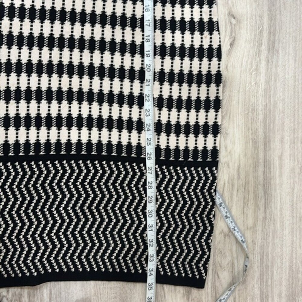 MaxMara Black and Cream Knit black and beige sweater dress size Small - Picture 7 of 8